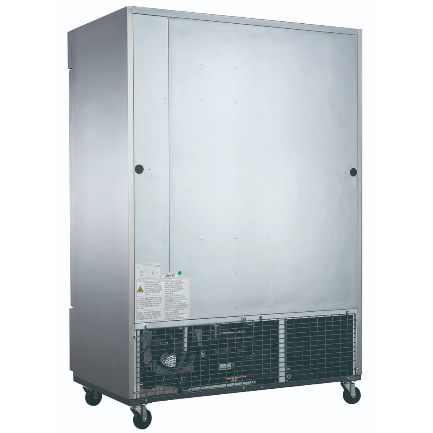 D55F 2-Door Commercial Reach In Freezer in Stainless Steel