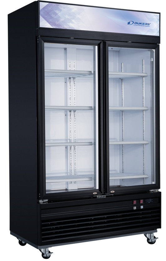 Double door freezer merchandiser