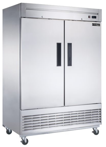 D55F 2-Door Commercial Reach In Freezer in Stainless Steel