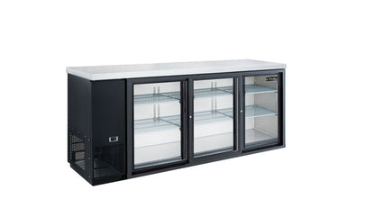 DBB72-S3 3 Door Bar and Beverage Cooler (Sliding Doors)