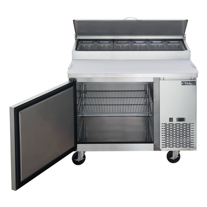 DPP44-6-S1 Commercial Single Door Pizza Prep Station Table Refrigerator