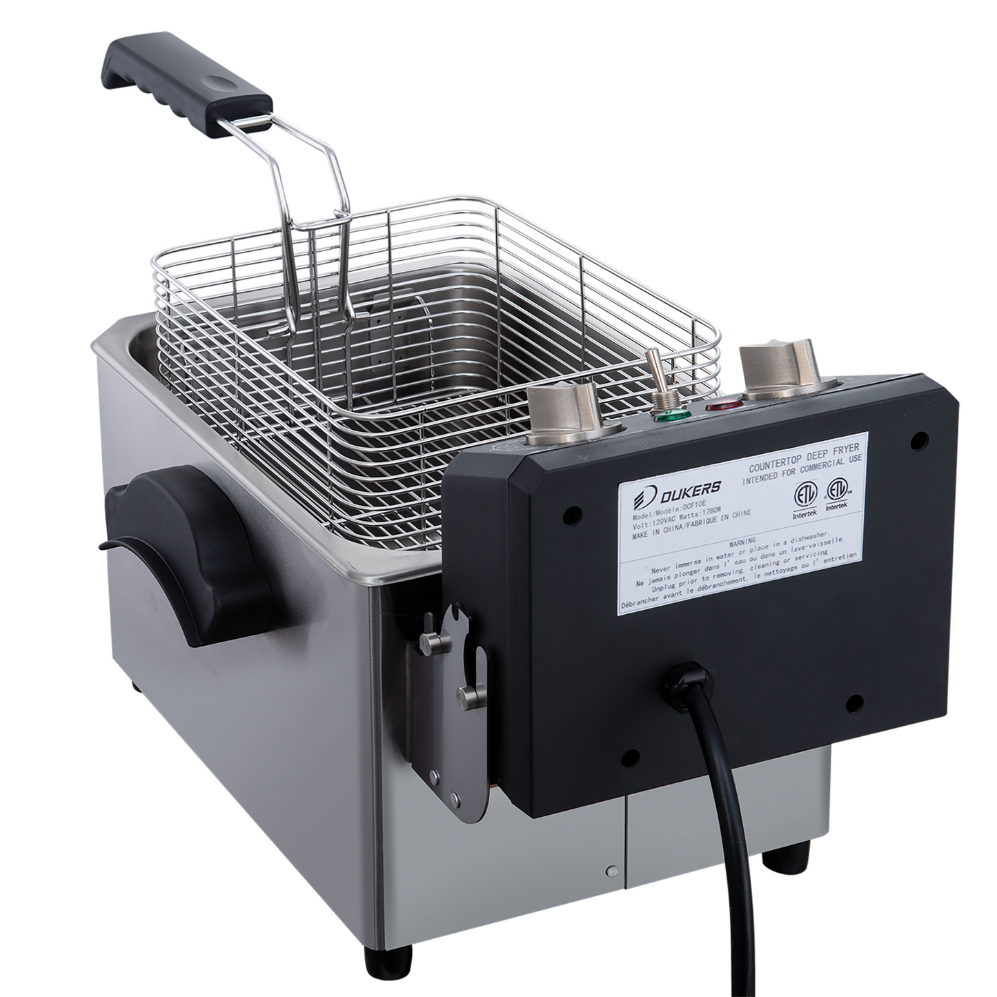 DCF10E 10lb One Basket Electric Countertop Fryer