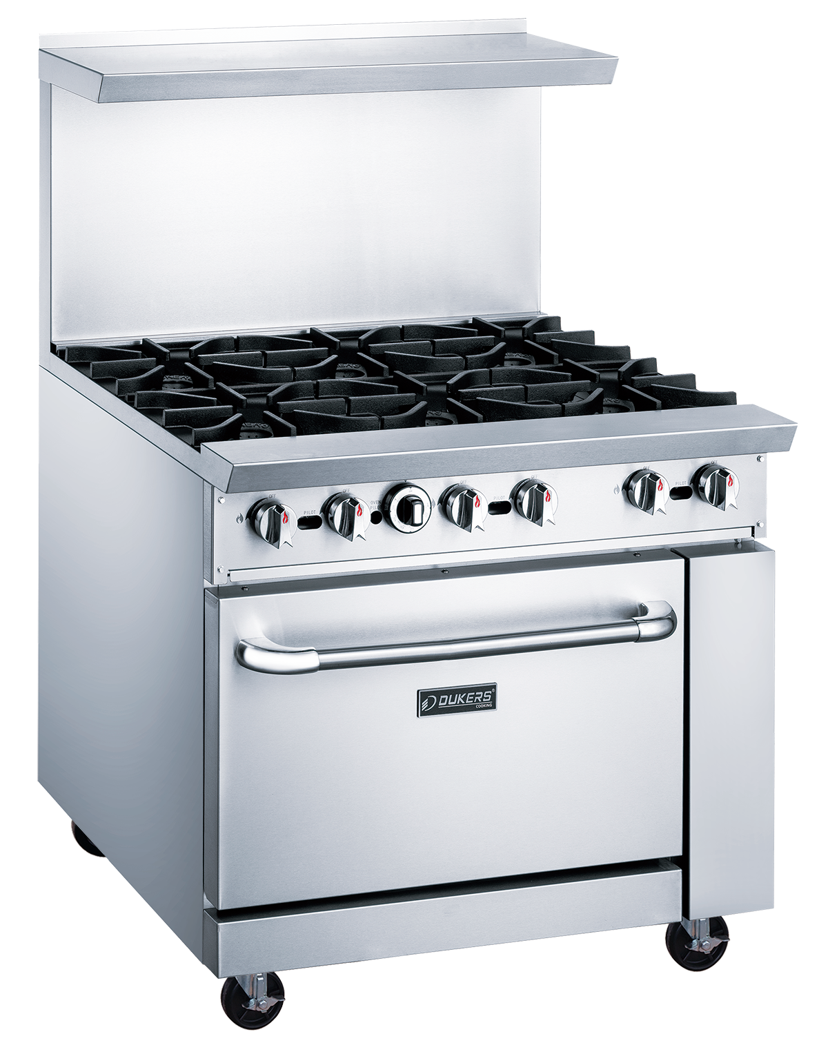 DCR36-6B 36" Gas Range with Six (6) Open Burners