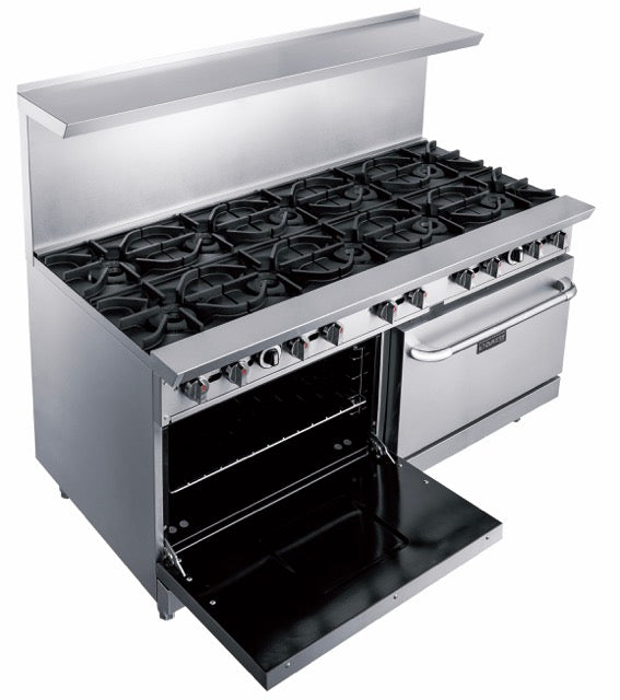 10 Burner Gas Range w/ 2 Ovens