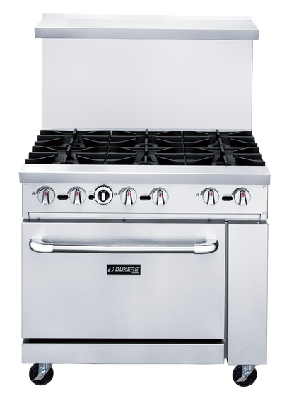 DCR36-6B 36" Gas Range with Six (6) Open Burners