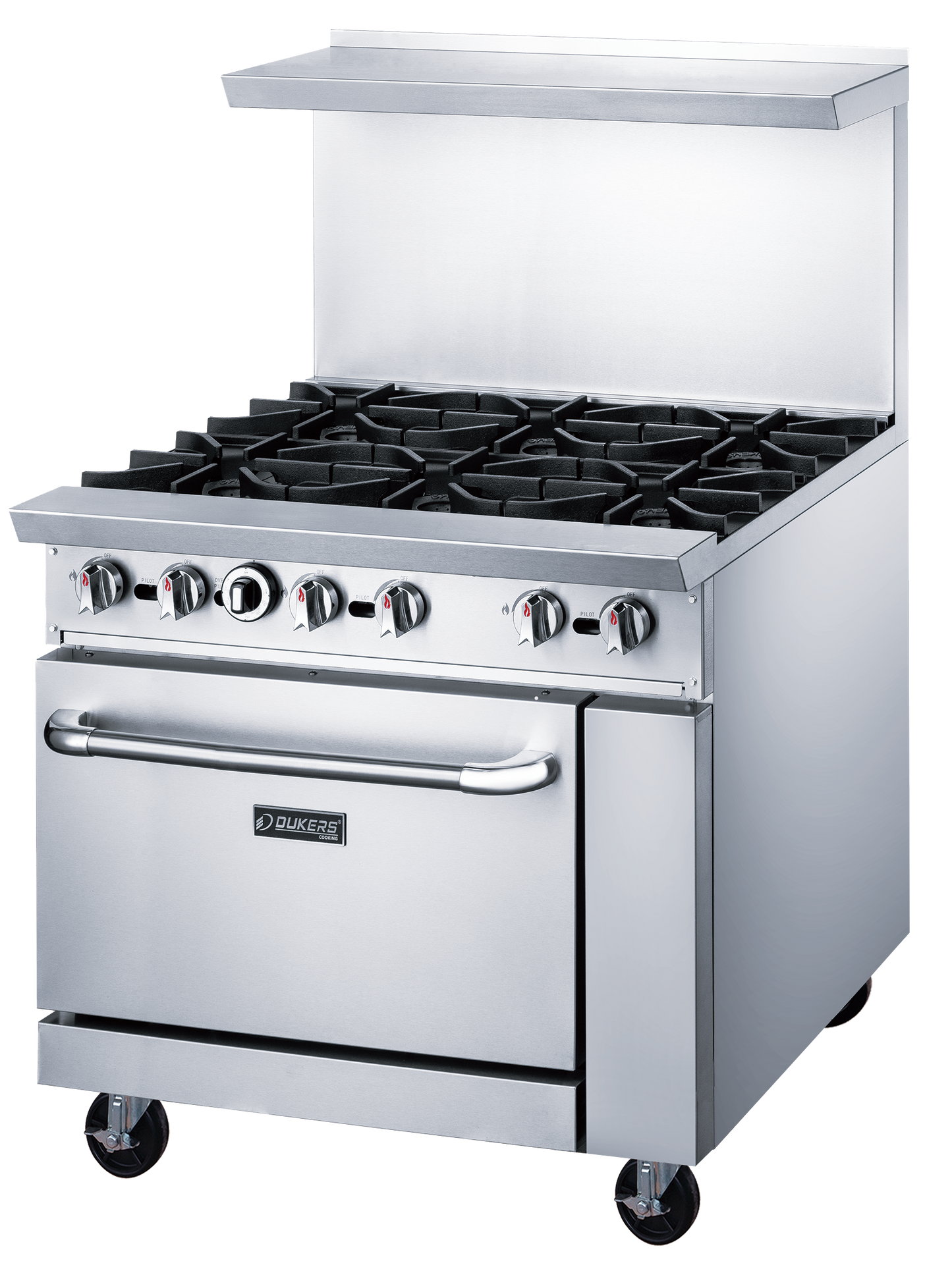 DCR36-6B 36" Gas Range with Six (6) Open Burners