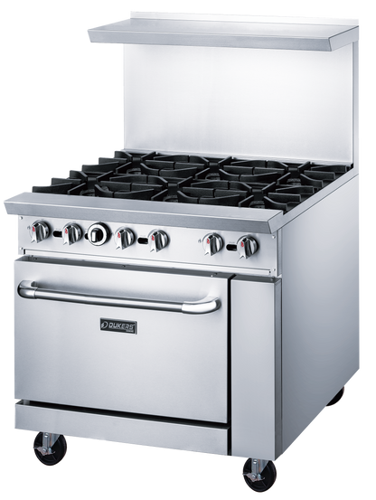 DCR36-6B 36" Gas Range with Six (6) Open Burners