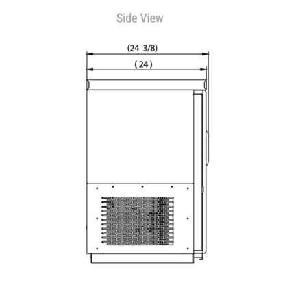 DBB72-S3 3 Door Bar and Beverage Cooler (Sliding Doors)