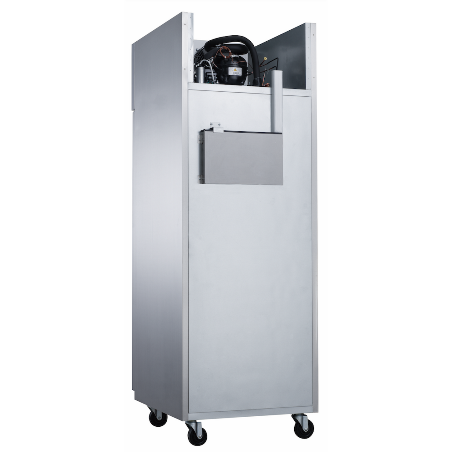 Dukers Commercial Single Door Top Mount Refrigerator in Stainless Steel - D28AR