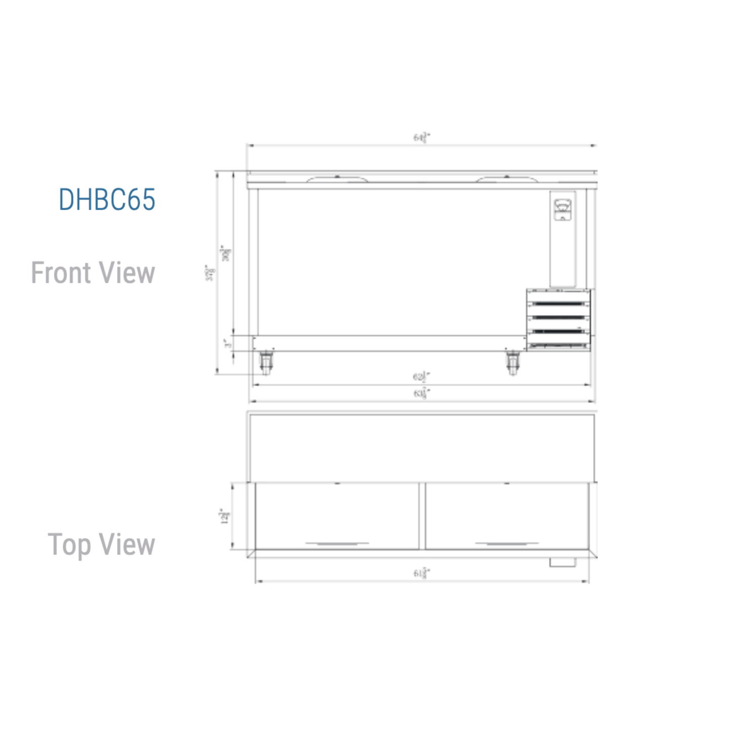 DHBC65 - 65" Bottle Cooler