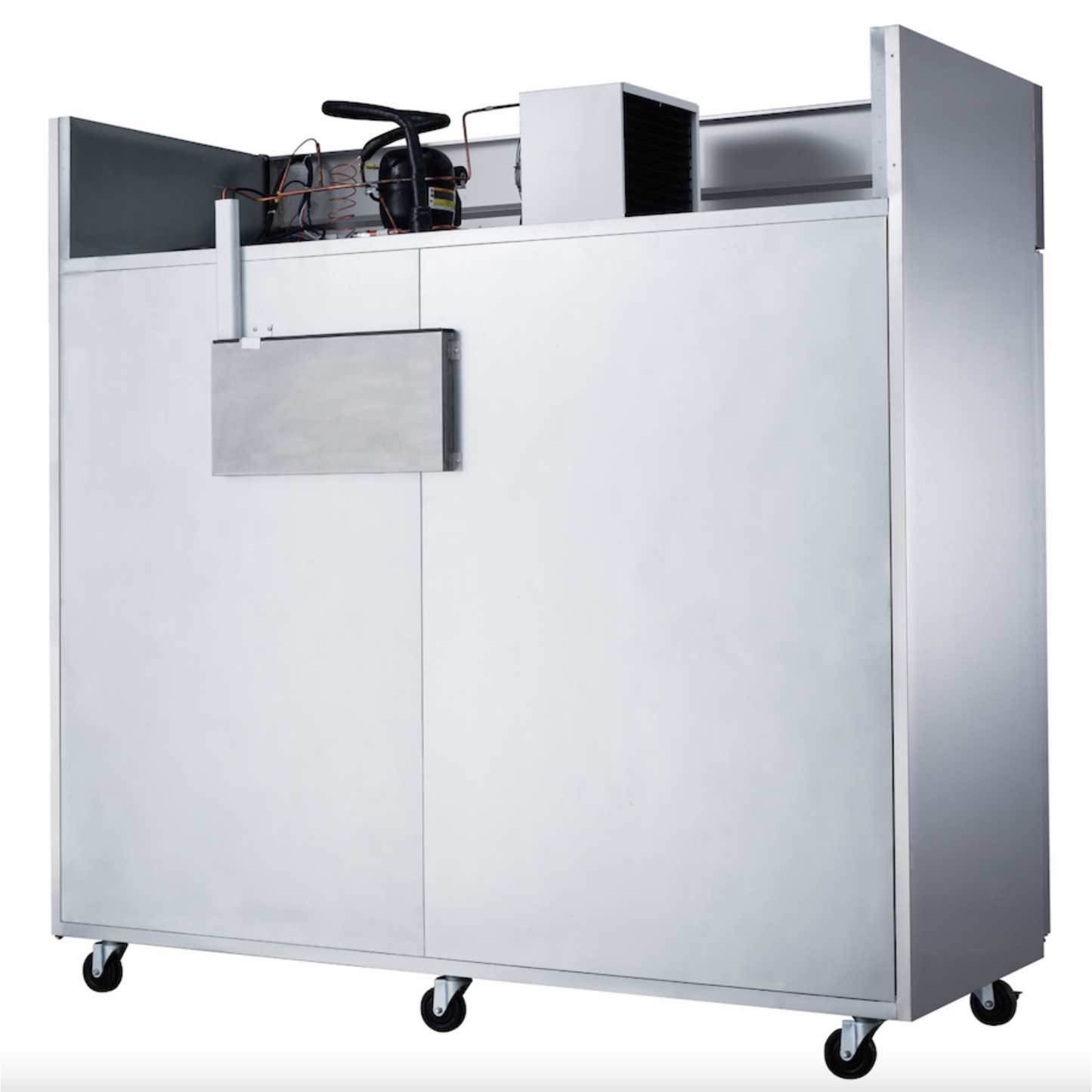 D83AR Commercial 3-Door Top Mount Refrigerator in Stainless Steel