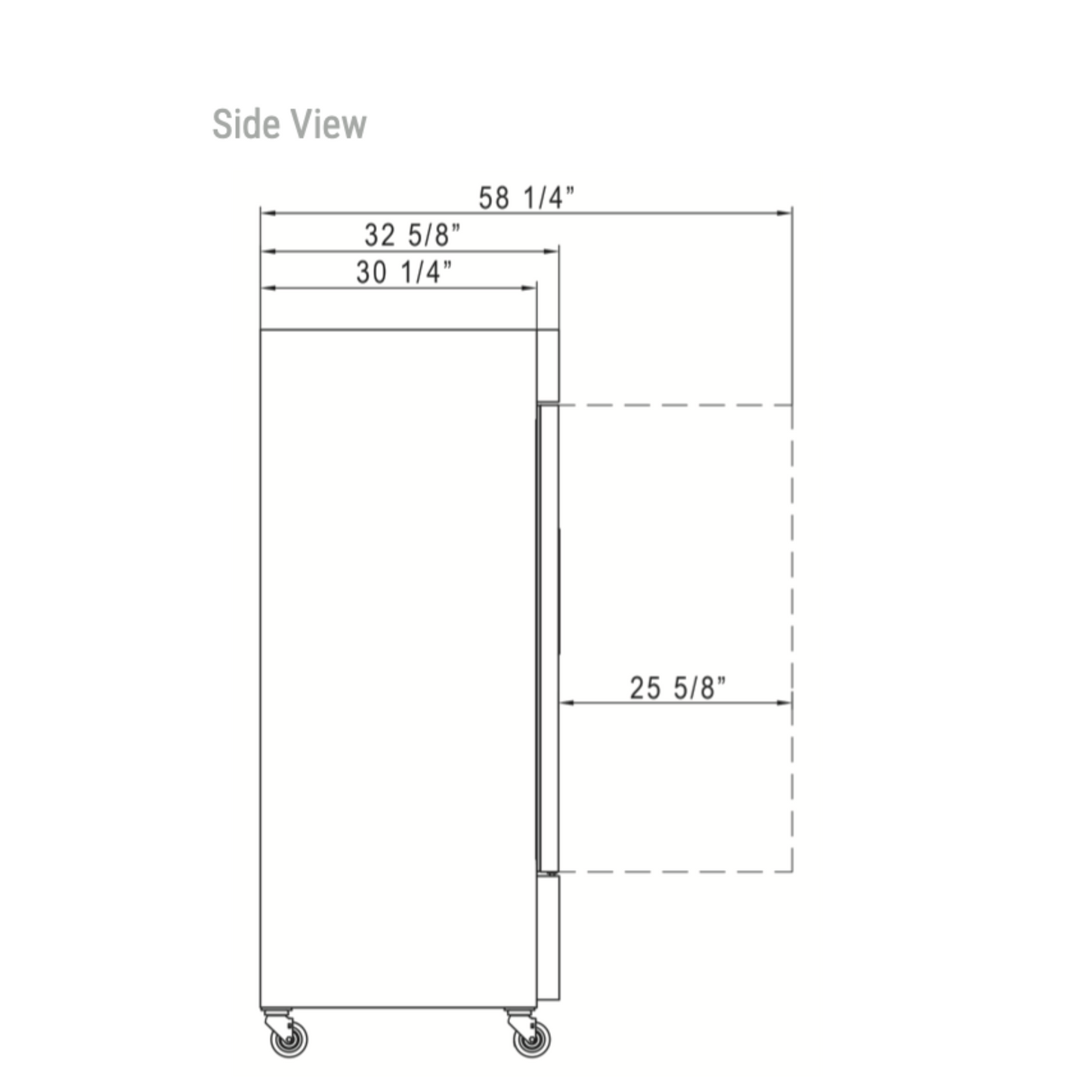 D83R 3-Door Commercial Reach In Refrigerator in Stainless Steel