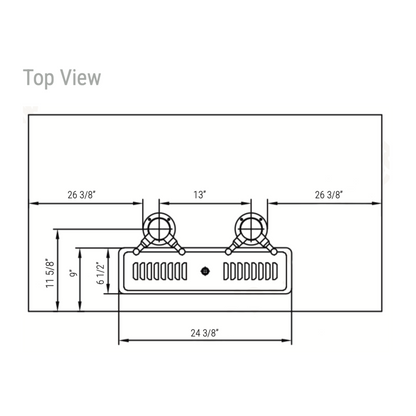 DKB72-M3 Dual Tap Three Door Kegerator Beer Dispenser