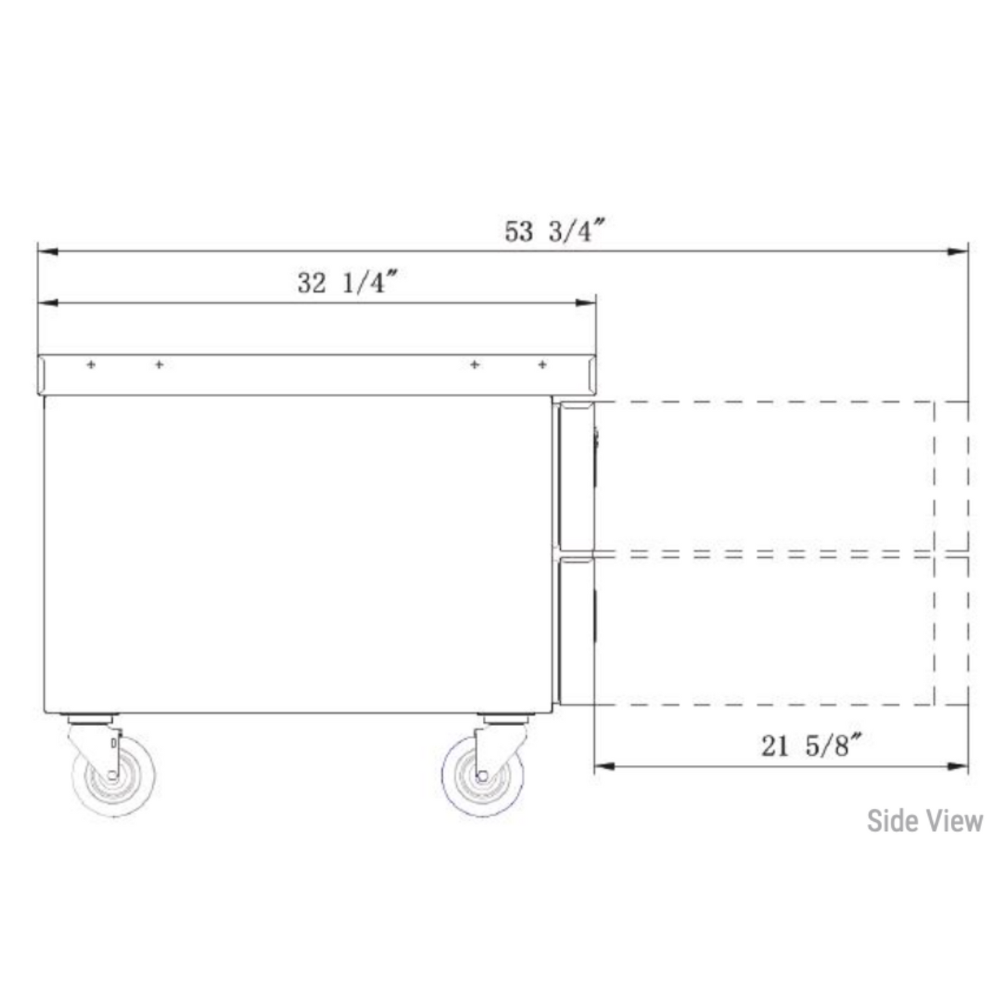 DCB36-D2 36"Chef Base Refrigerator with 2 Drawers