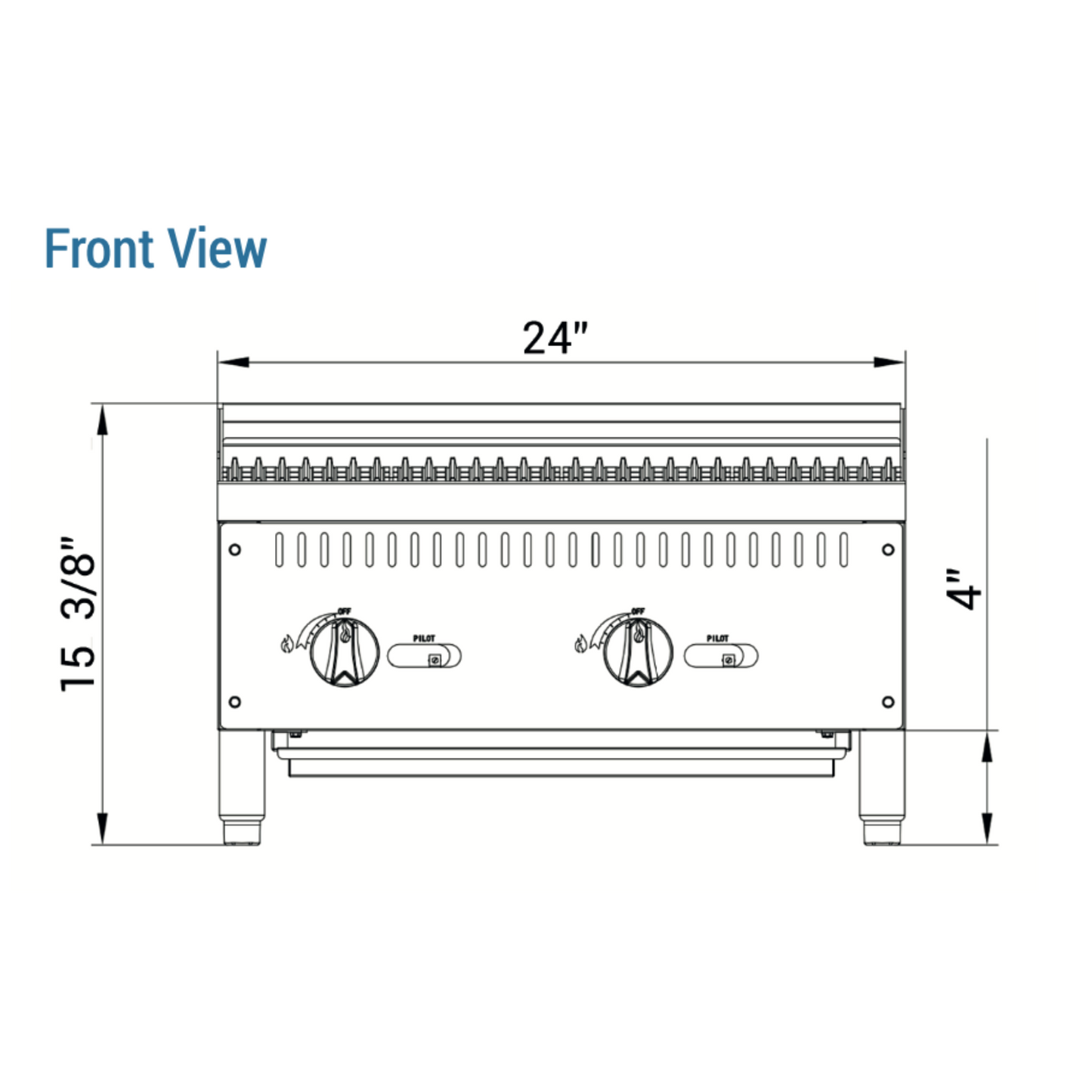 DCCB24 24 in. W Countertop Radiant Boiler