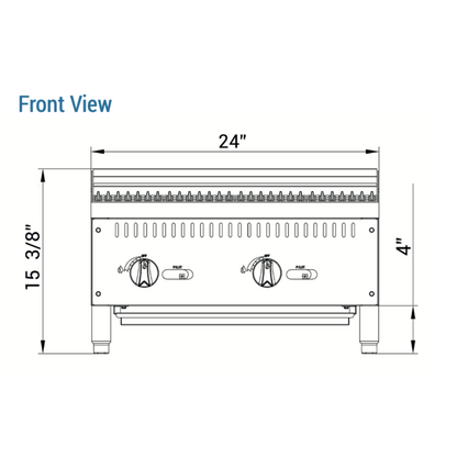 DCCB24 24 in. W Countertop Radiant Boiler