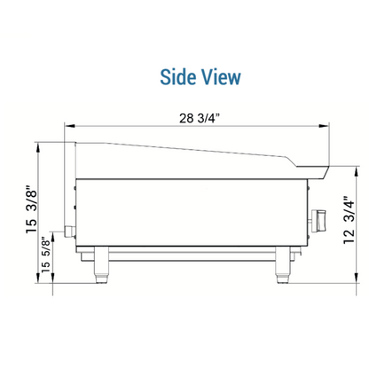 DCCB24 24 in. W Countertop Radiant Boiler