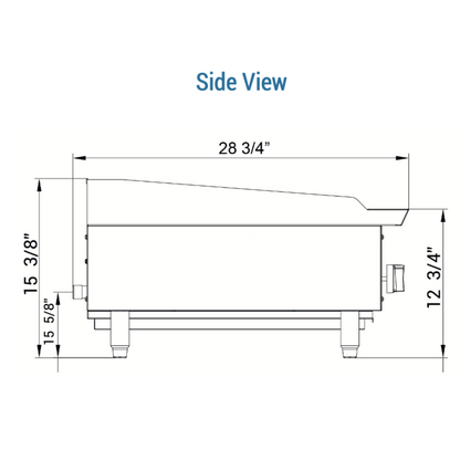 DCRB36 36 in. W Countertop Charbroiler