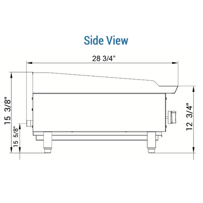 DCCB48 48 in. W Countertop Radiant Boiler