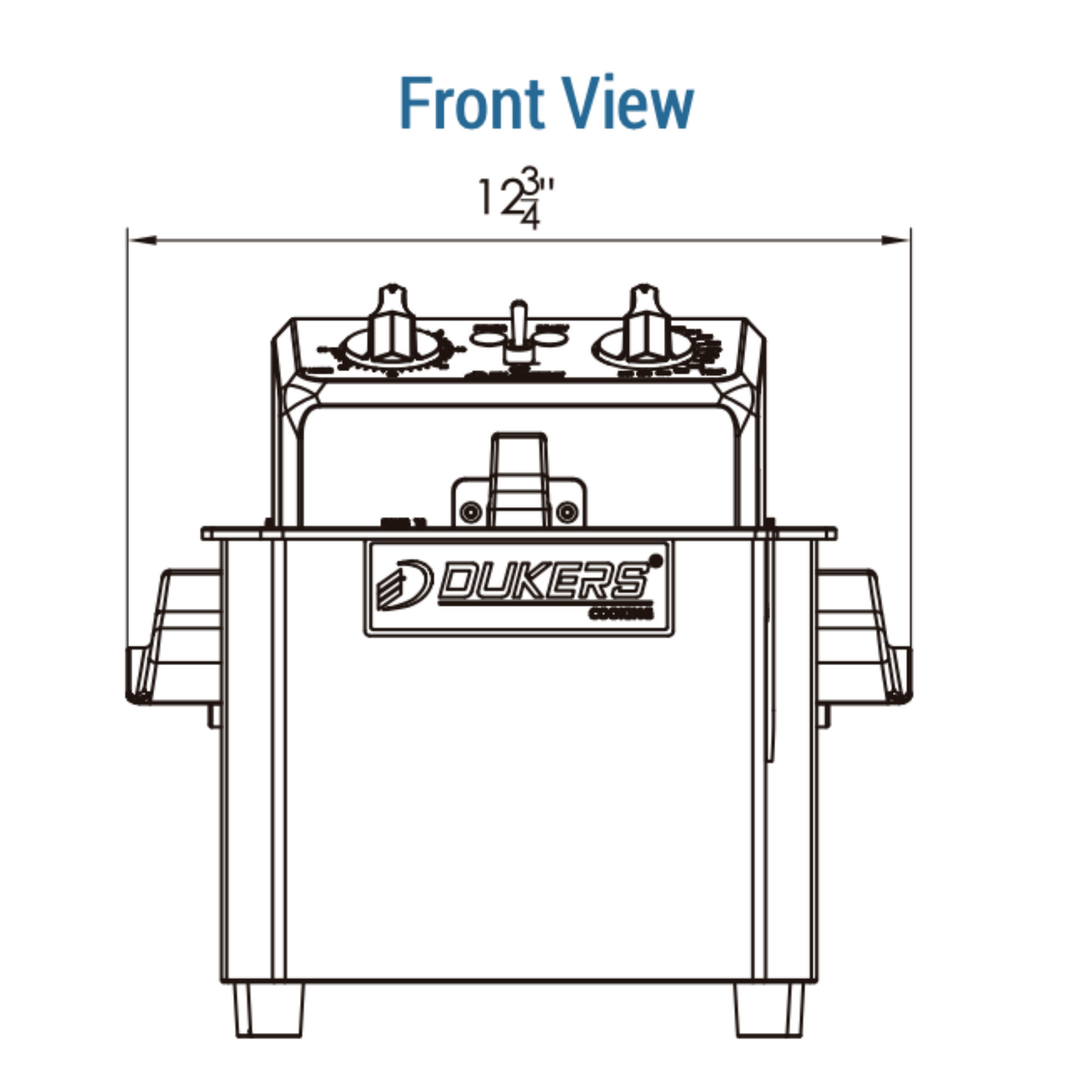 DCF10E 10lb One Basket Electric Countertop Fryer