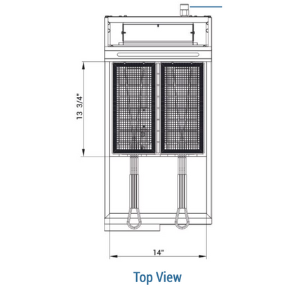 DCF3-LPG Liquid Propane Gas Fryer with 3 Tube Burners