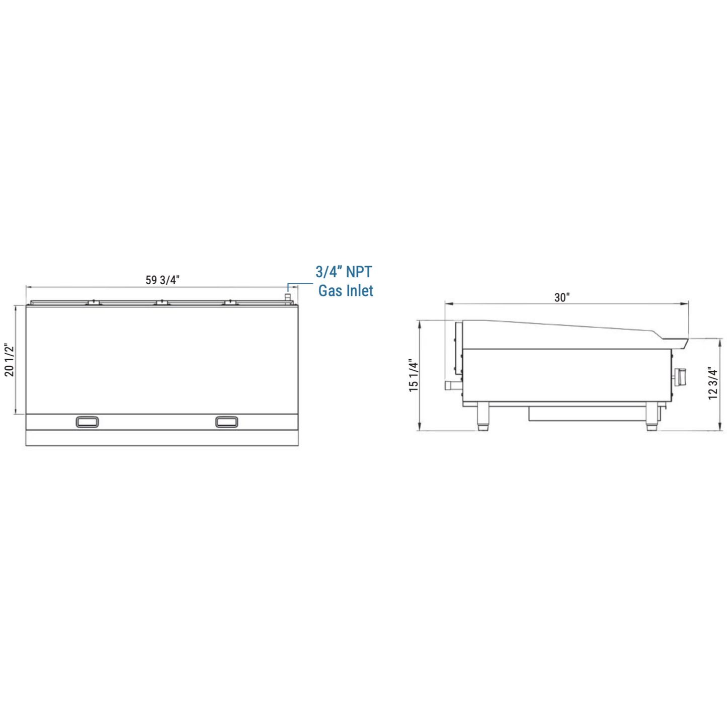 DCGMA60 60 in. W Griddle with 5 Burners