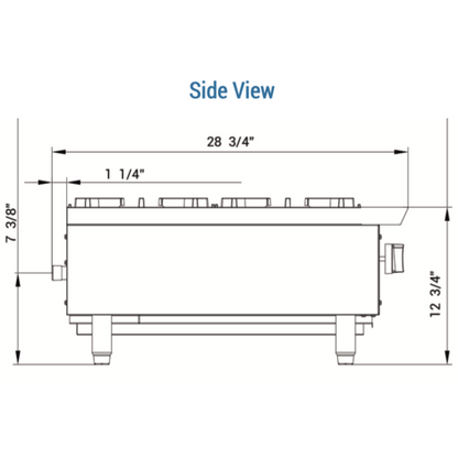 DCHPA36 Hot Plate with 6 Burners