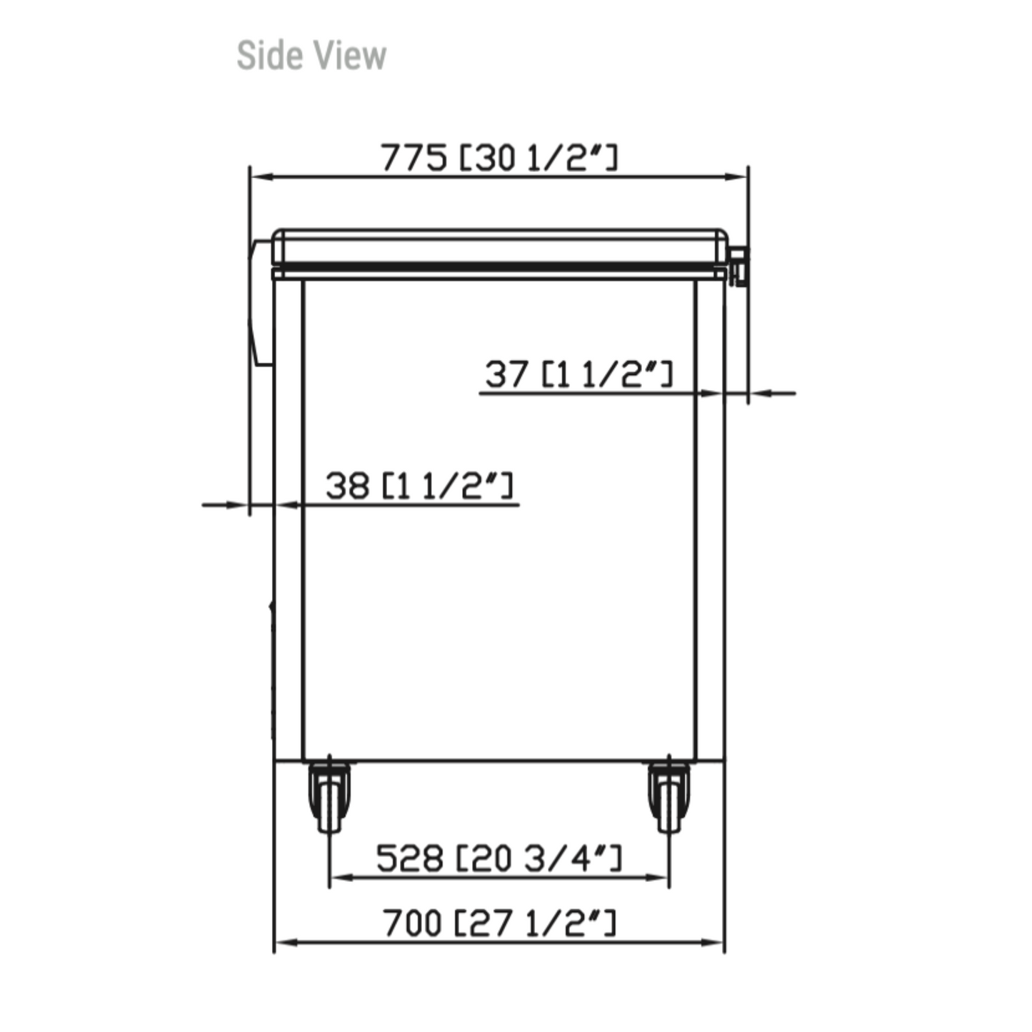 BD/BG-520 Commercial Solid Door Chest Freezer (16 cu ft)