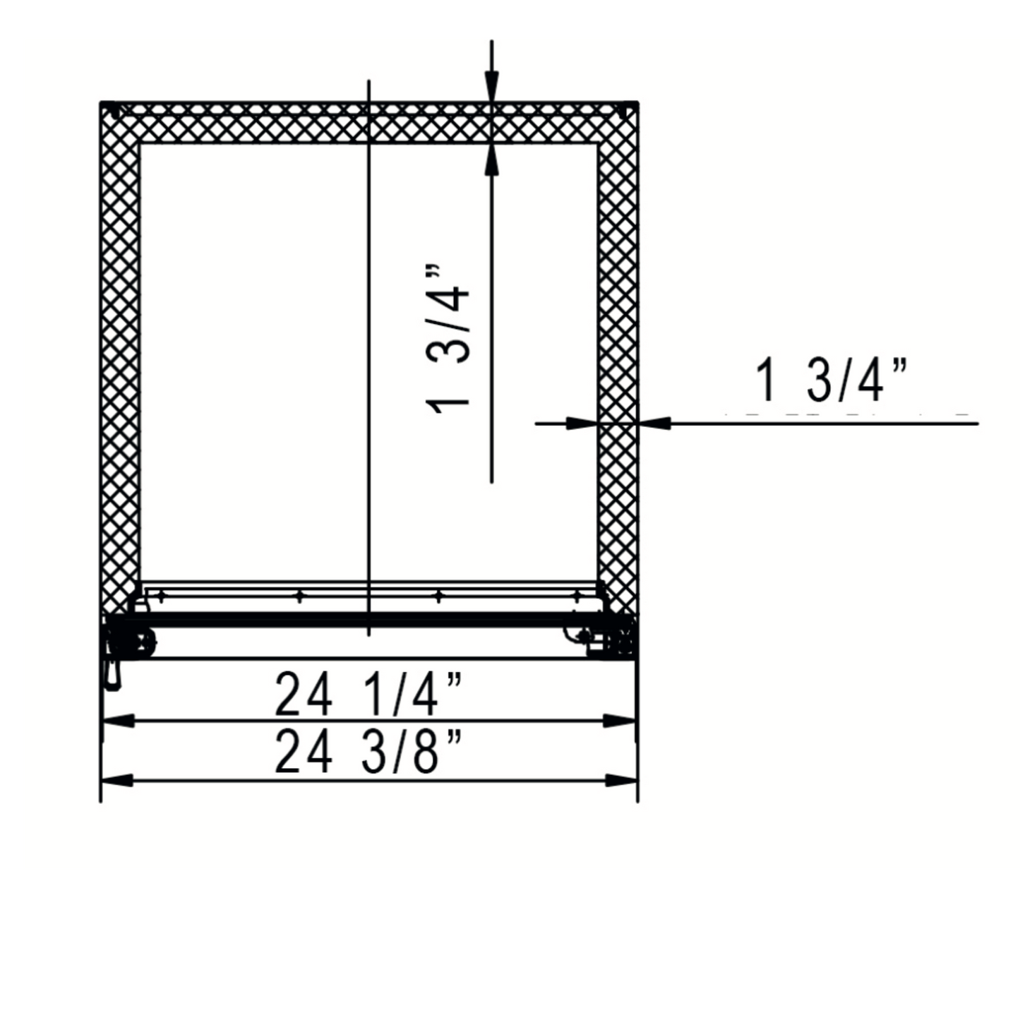 LG-430 Commercial Single Swing Door Glass Merchandiser Refrigerator