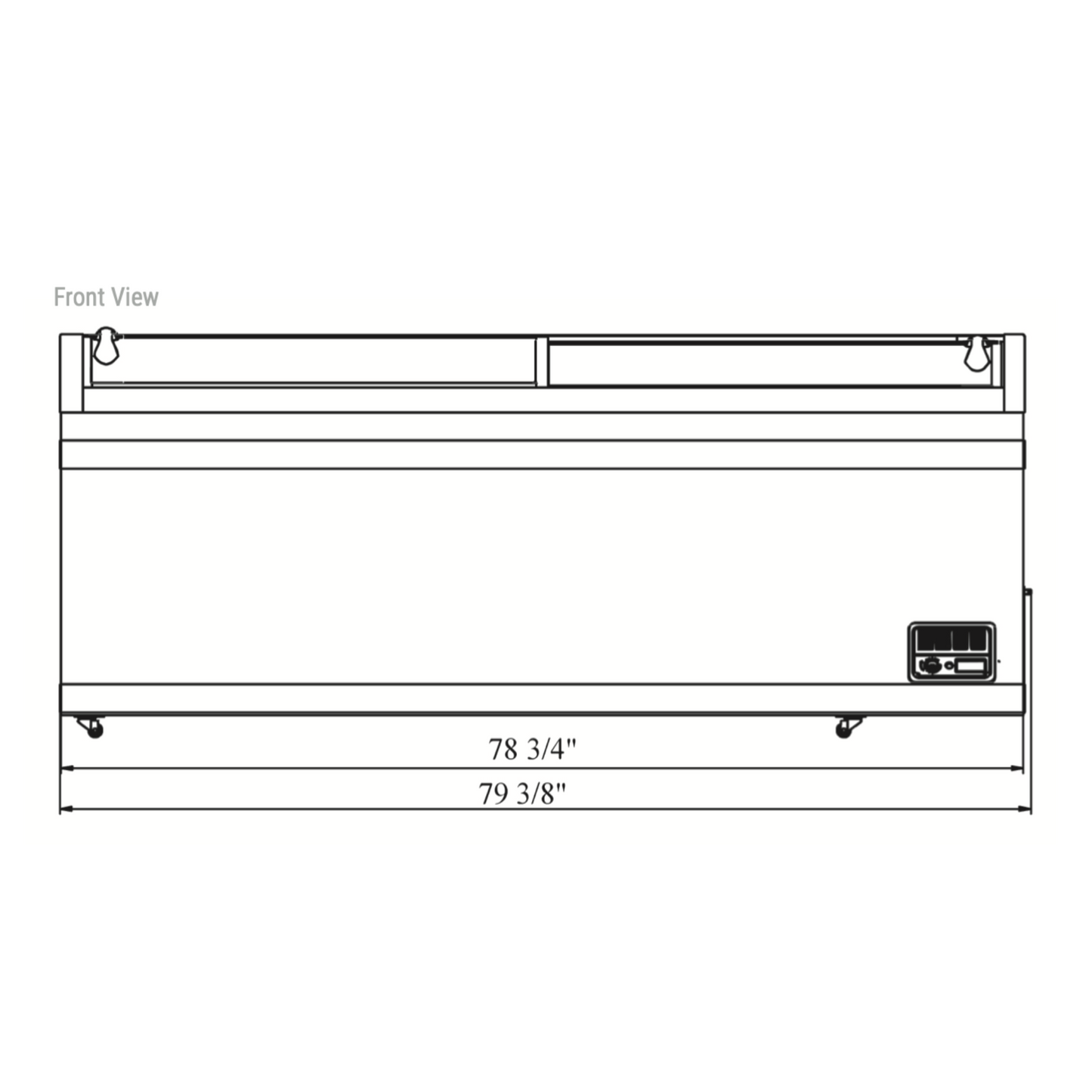 WD-700Y Commercial Chest Freezer in White