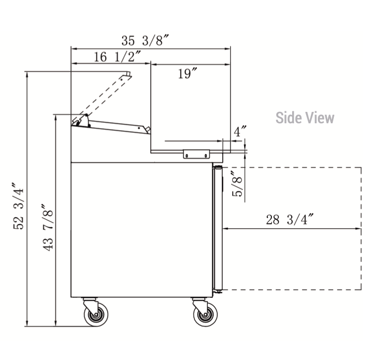 DPP70-9-S2 Commercial 2-Door Pizza Prep Table Refrigerator