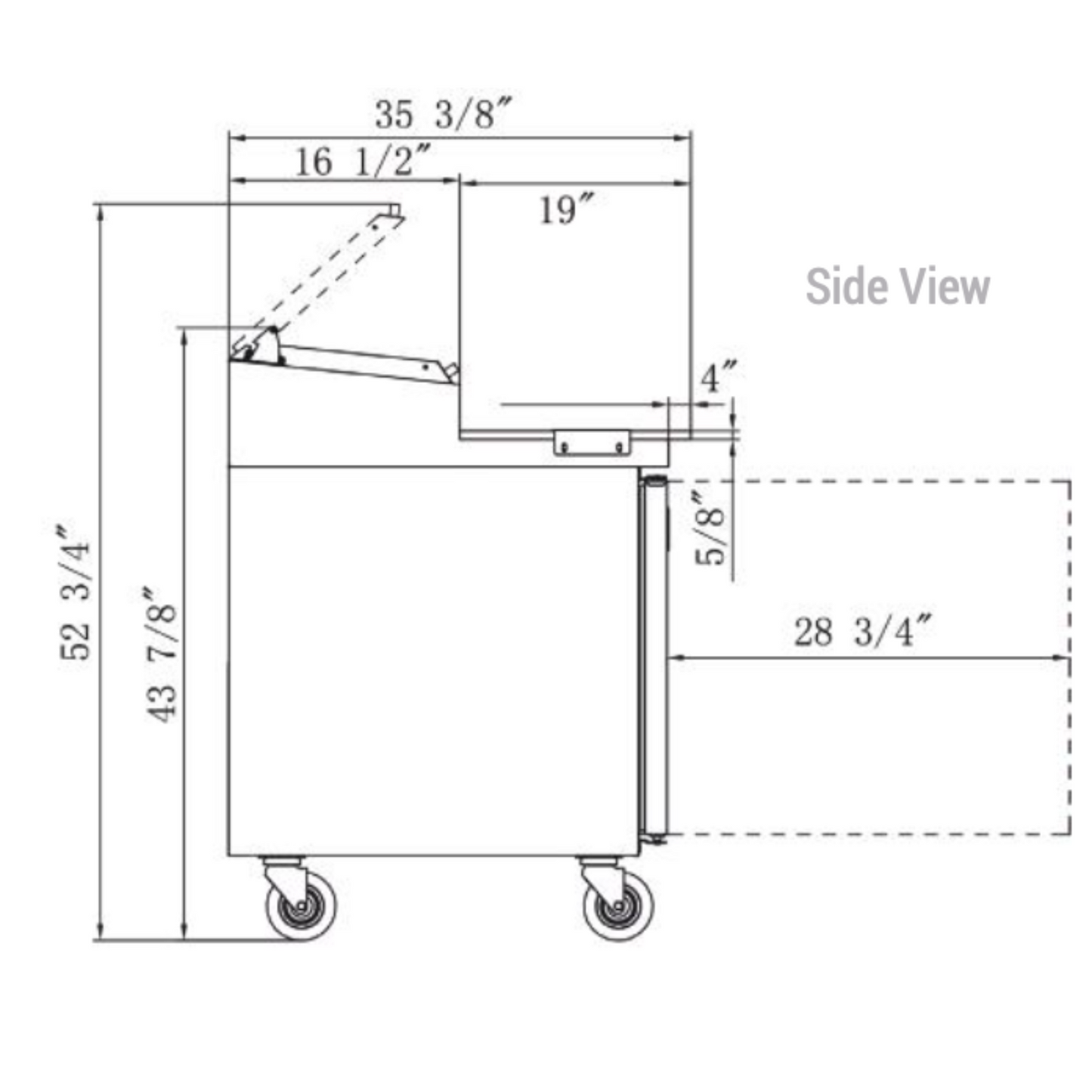 DPP90-12-S3 Commercial 3-Door Pizza Prep Station Table Refrigerator