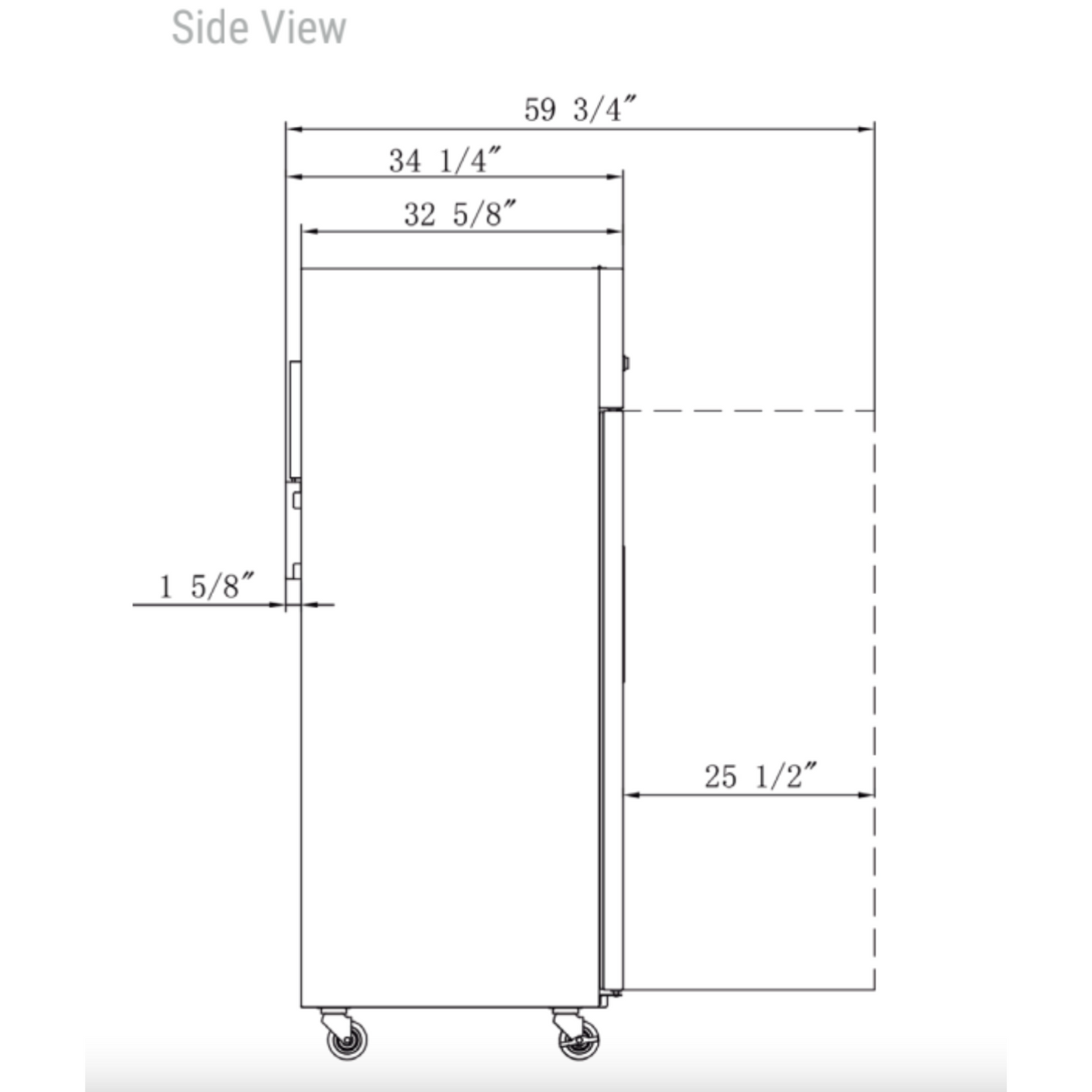 D55AR Commercial 2-Door Top Mount Reach In Refrigerator in Stainless Steel